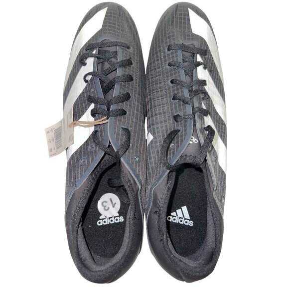 NEW! Men\'s Adidas Spikes Sprintstar Track & Field GY92221 Black White  Size 13 main image 10
